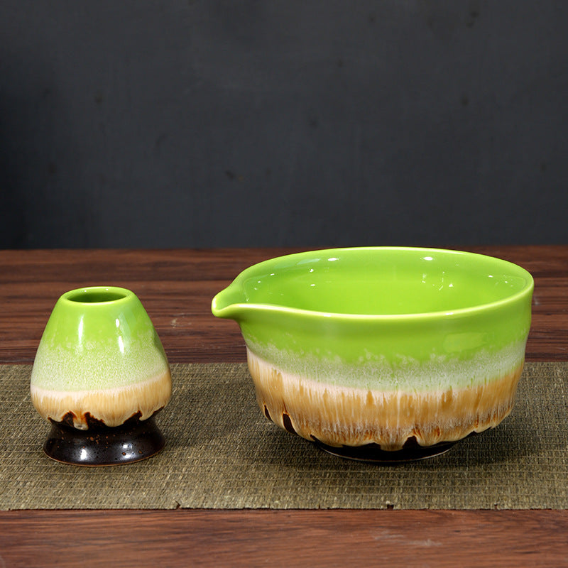 Matcha Bowl and Whisk Stand — Green Kiln Baked