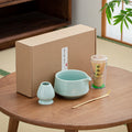 Essentials Matcha Set with Spout — Pink Green