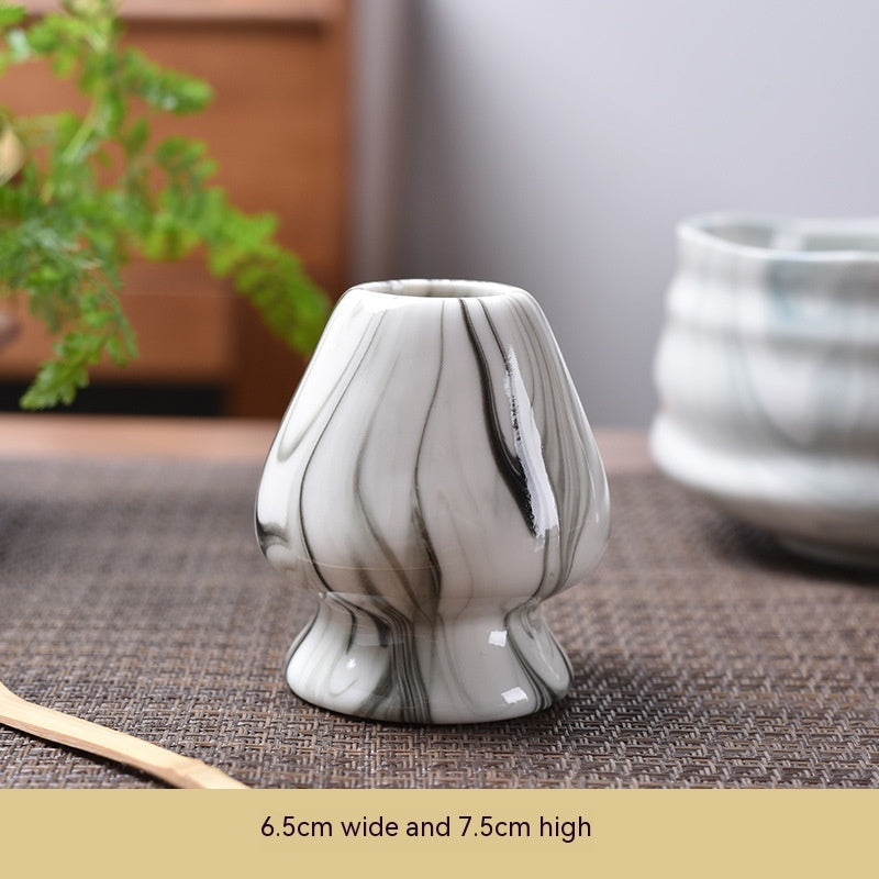 Matcha Whisk Stand — Black and White