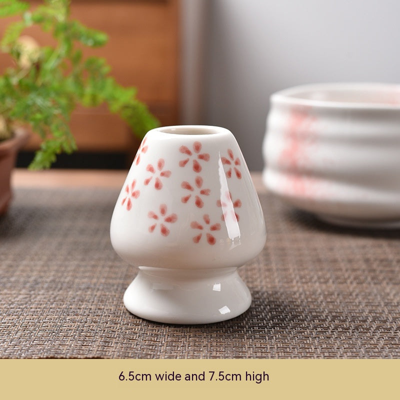 Matcha Whisk Stand — Cherry White