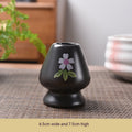 Matcha Whisk Stand — Flowers