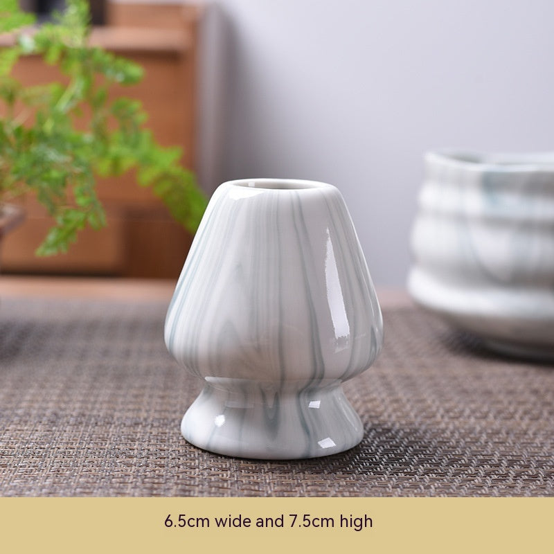 Matcha Whisk Stand — Gray White