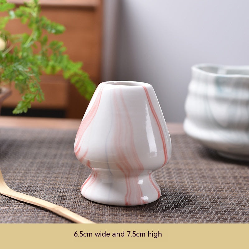 Matcha Whisk Stand — Pink White
